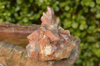 Natural Red Hematoid Phantom Quartz Clusters  x 3 From Karoi, Zimbabwe - TopRock