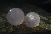 Polished Rare Star Rose Quartz Spheres  x 6 From Ambatondrazaka, Madagascar - Toprock Gemstones and Minerals 