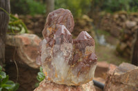 Natural Large Red Hematoid Phantom Quartz Cluster  x 1 From Karoi, Zimbabwe - TopRock