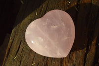 Polished Stunning Rich Pink Rose Quartz Hearts x 6 From Madagascar - TopRock