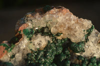 Natural Rare Ball Malachite On Drusy Quartz & Dolomite Matrix  x 1 From Kambove, Congo - Toprock Gemstones and Minerals 