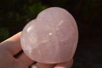 Polished Stunning Rich Pink Rose Quartz Hearts x 6 From Madagascar - TopRock