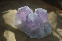 Natural Jacaranda Amethyst Clusters  x 3 From Mumbwa, Zambia - Toprock Gemstones and Minerals 