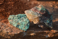 Natural Blue Shattuckite Specimens x 12 From Kaokoveld, Namibia