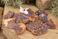 Natural Dark "Amethystos" Amethyst Clusters  x 12 From Kwaggafontein, South Africa - TopRock