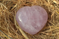 Polished Stunning Rich Pink Rose Quartz Hearts x 6 From Madagascar - TopRock