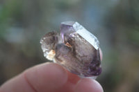 Natural Small Window Amethyst Crystals with Enhydro Bubble x 12 From Chiredzi, Zimbabwe