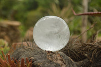 Polished Clear Quartz Crystal Balls / Spheres With Wooden Stands x 2 From Madagascar - TopRock