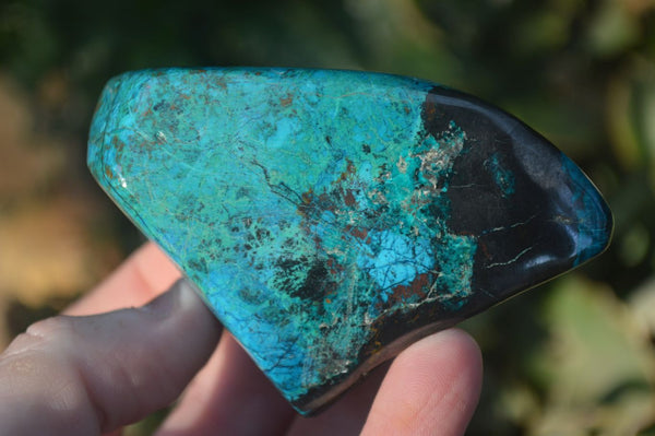 Polished Blue Shattuckite Free Forms  x 6 From Kaokoveld, Namibia - Toprock Gemstones and Minerals 