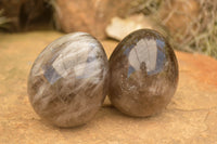 Polished Large Morion Smokey Quartz Eggs x 4 From Madagascar - TopRock