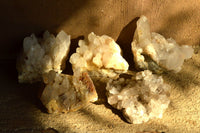 Natural Optic to Semi Optic Quartz Clusters x 5 From Serenje, Zambia - TopRock