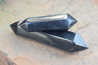 Polished Double Terminated Black Basalt Points  x 3 From Madagascar - TopRock