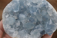 Natural Blue Celestite Crystal Specimens  x 2 From Sakoany, Madagascar - Toprock Gemstones and Minerals 