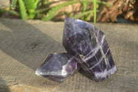 Polished Dream Amethyst Points x 3 From Madagascar