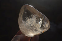 Polished Clear Quartz Standing Free Forms x 3 From Zimbabwe