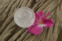 Polished Clear Quartz Crystal Balls / Spheres With Wooden Stands x 2 From Madagascar - TopRock