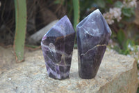 Polished Dream Amethyst Points x 3 From Madagascar