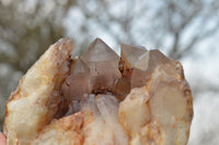 Natural Red Hematoid Phantom Quartz Clusters  x 3 From Karoi, Zimbabwe - TopRock