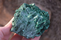 Natural Chatoyant Silky Malachite Specimens  x 6 From Kasompe, Congo