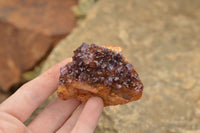 Natural Dark "Amethystos" Amethyst Clusters  x 12 From Kwaggafontein, South Africa - TopRock