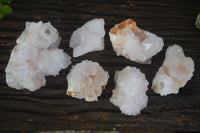 Natural White Spirit Quartz Clusters  x 6 From Boekenhouthoek, South Africa - Toprock Gemstones and Minerals 