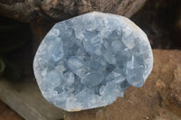 Natural Blue Celestite Crystal Specimens  x 2 From Sakoany, Madagascar - Toprock Gemstones and Minerals 