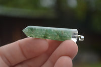 Polished Packaged Hand Crafted Resin Pendant with Aventurine Chips - sold per piece - From Bulwer, South Africa - TopRock