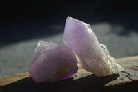 Natural Large Single Jacaranda Amethyst Crystals  x 12 From Mumbwa, Zambia - Toprock Gemstones and Minerals 