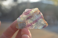 Natural Rough Watermelon Fluorite Cobbed Specimens  x 35 From Uis, Namibia