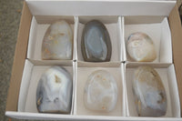 Polished Lovely Mix Of Agate Standing Free Forms  x 6 From Madagascar - Toprock Gemstones and Minerals 