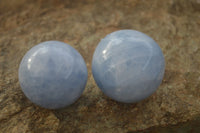 Polished Blue Calcite Spheres x 6 From Ihadilalana, Madagascar