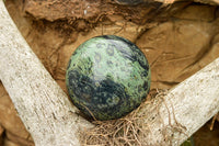 Polished Stromatolite / Kambamba Jasper Spheres  x 2 From Mahajanga, Madagascar - TopRock