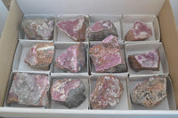 Natural Salrose Cobaltion Dolomite Specimens x 12 From Kakanda, Congo