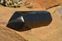 Polished Double Terminated Black Basalt Points  x 3 From Madagascar - TopRock