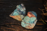 Natural Blue Shattuckite Specimens x 12 From Kaokoveld, Namibia