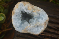 Natural Blue Celestite Crystal Specimens  x 7 From Sakoany, Madagascar