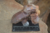 Natural Red Hematoid Quartz Crystals & Clusters  x 6 From Karoi, Zimbabwe - TopRock