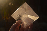 Polished Beautiful Clear Rock Crystal Quartz Pyramids x 2 From Madagascar