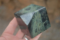 Polished Stromatolite / Kambamba Jasper Cubes (Corners Cut To Stand)  x 3 From Madagascar - TopRock