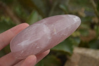 Polished Gemmy Pink Rose Quartz Standing Free Forms  x 3 From Ambatondrazaka, Madagascar - TopRock