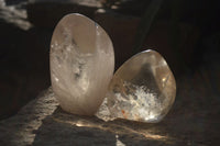 Polished Clear Quartz Standing Free Forms x 3 From Zimbabwe