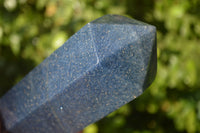 Polished Blue Lazulite Points  x 2 From Madagascar