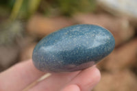 Polished Blue Lazulite Palm Stones  x 6 From Madagascar - TopRock