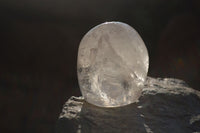 Polished Clear Quartz Standing Free Forms x 3 From Zimbabwe