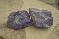 Natural Metallic Purpurite Cobbed Specimens  x 12 From Erongo, Namibia - Toprock Gemstones and Minerals 