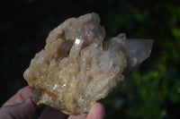 Natural Cascading Smokey Quartz Clusters x 3 From Luena, Congo