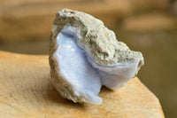 Natural Blue Lace Agate Geode Specimens x 4 From Nsanje, Malawi - TopRock