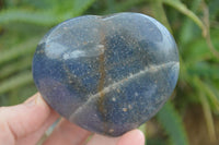 Polished Blue Lazulite Hearts  x 4 From Madagascar - Toprock Gemstones and Minerals 