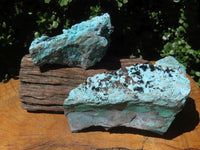 Natural Drusy Chrysocolla Dolomite With Green Tabular Orthorhombic Rare Libethenite Crystals & Malachite x 2 From Likasi, Congo - TopRock