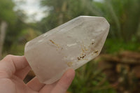 Polished Large Smokey Window Quartz Crystals  x 2 From Akansobe, Madagascar - TopRock